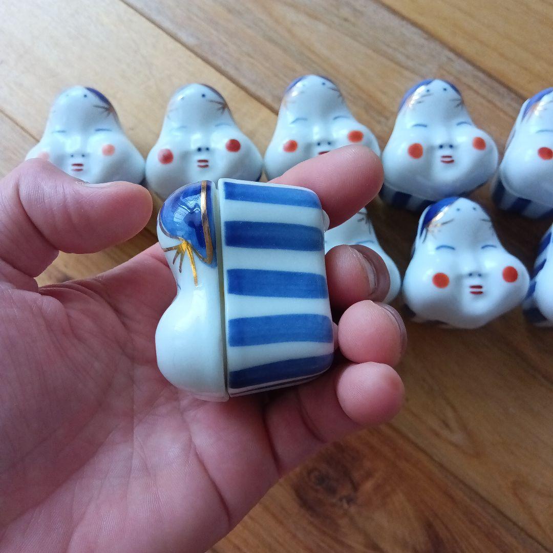 お多福香合珍味入れ 10個セット