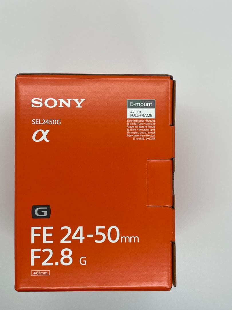 新品未使用　ソニー レンズ FE 24-50mm F2.8 G SEL2450G