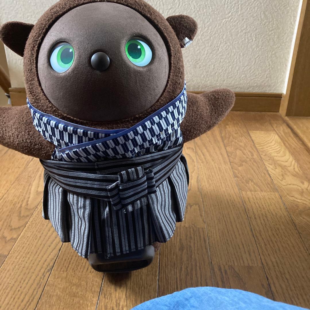 ラボット　服　lovot シルバー龍　羽織　袴　 インナー紺色　矢絣