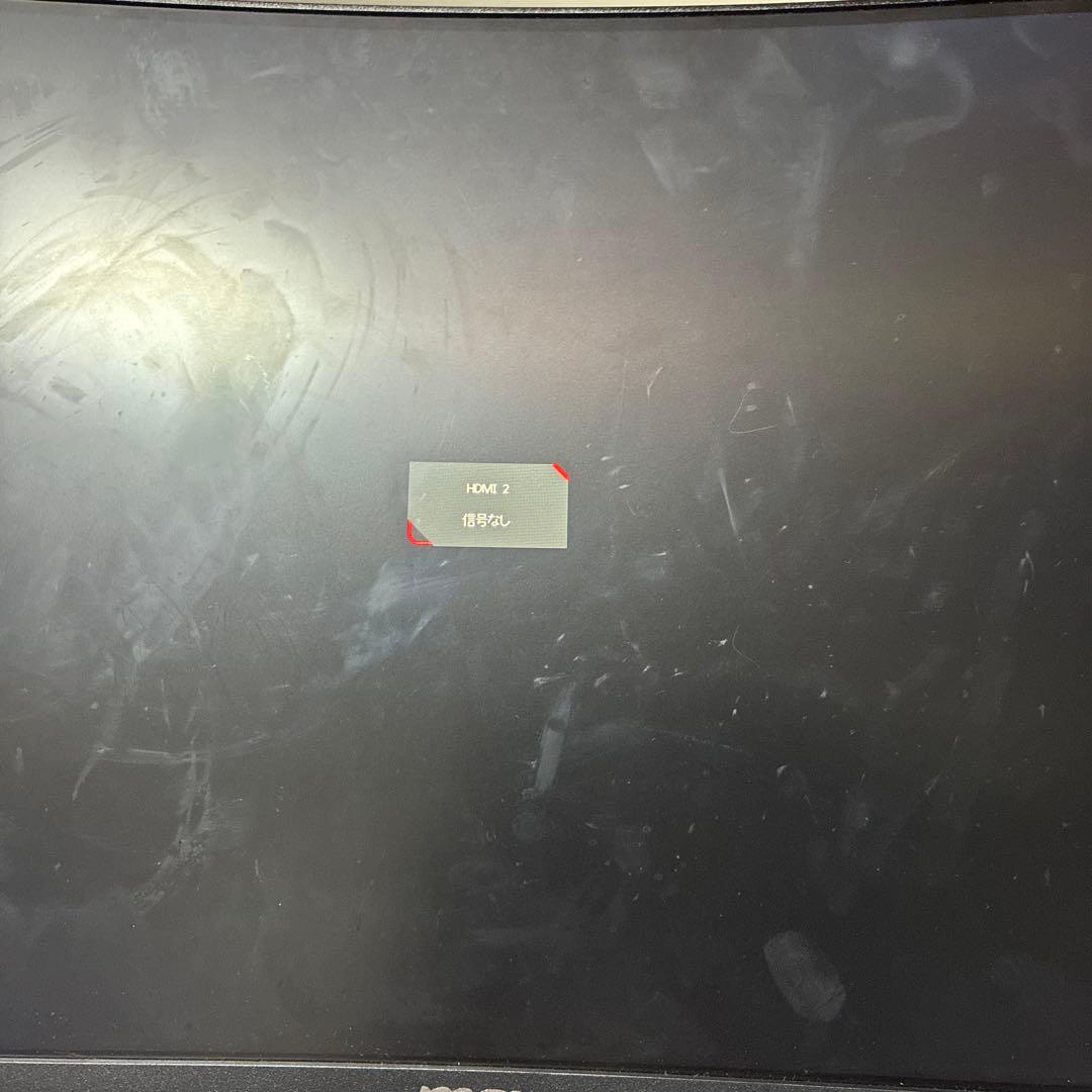 MSI カーブ型ディスプレイ 本体