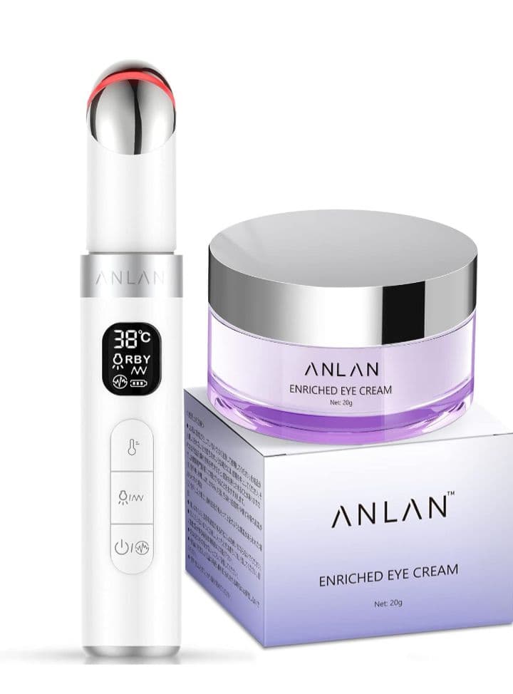 ANLAN EMS目元美容器 & エンリッチドアイクリーム 20g