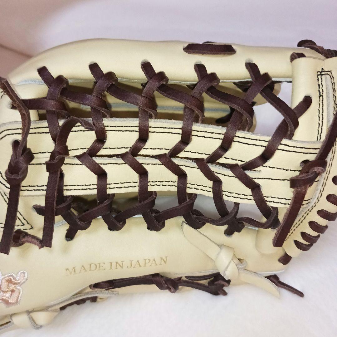 Zeems ベージュ 軟式グローブ526GGN　2023年限定 三方親 外野手用