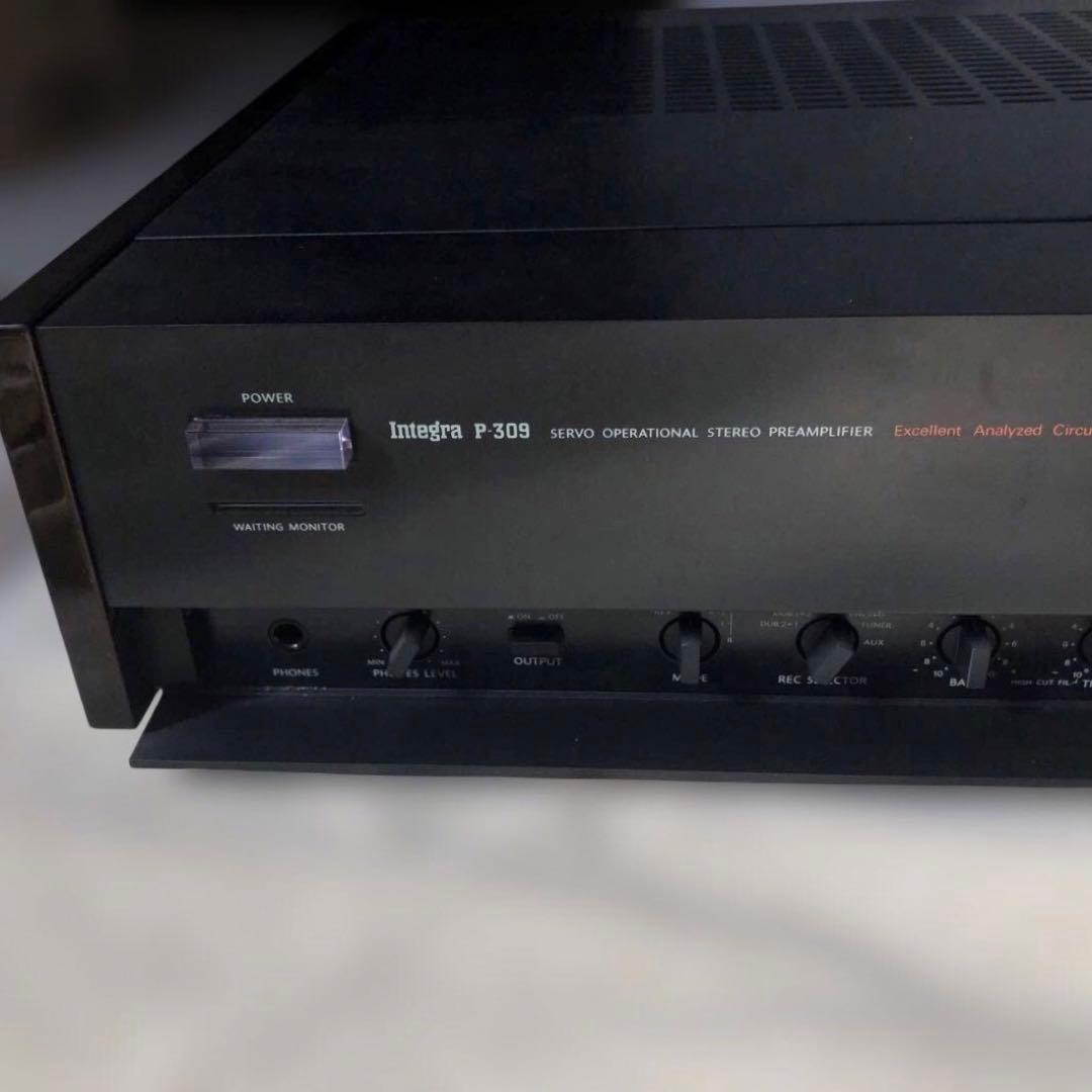 ONKYO ステレオプリアンプ　Integra P-309 説明書付