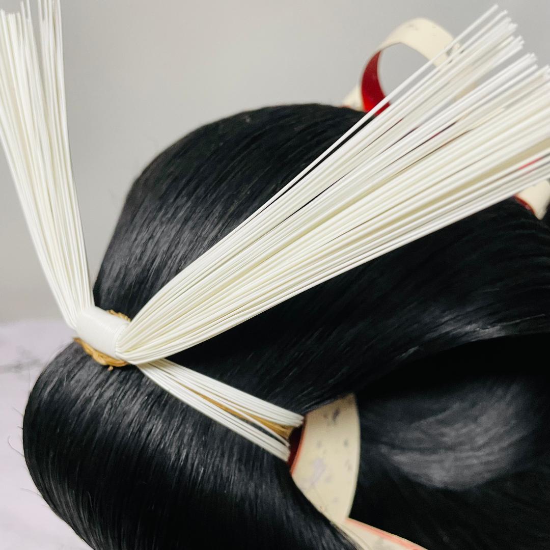 【希少】岡守かつら 日本髪 「岡守 9 中」 付属品一式　箱付き