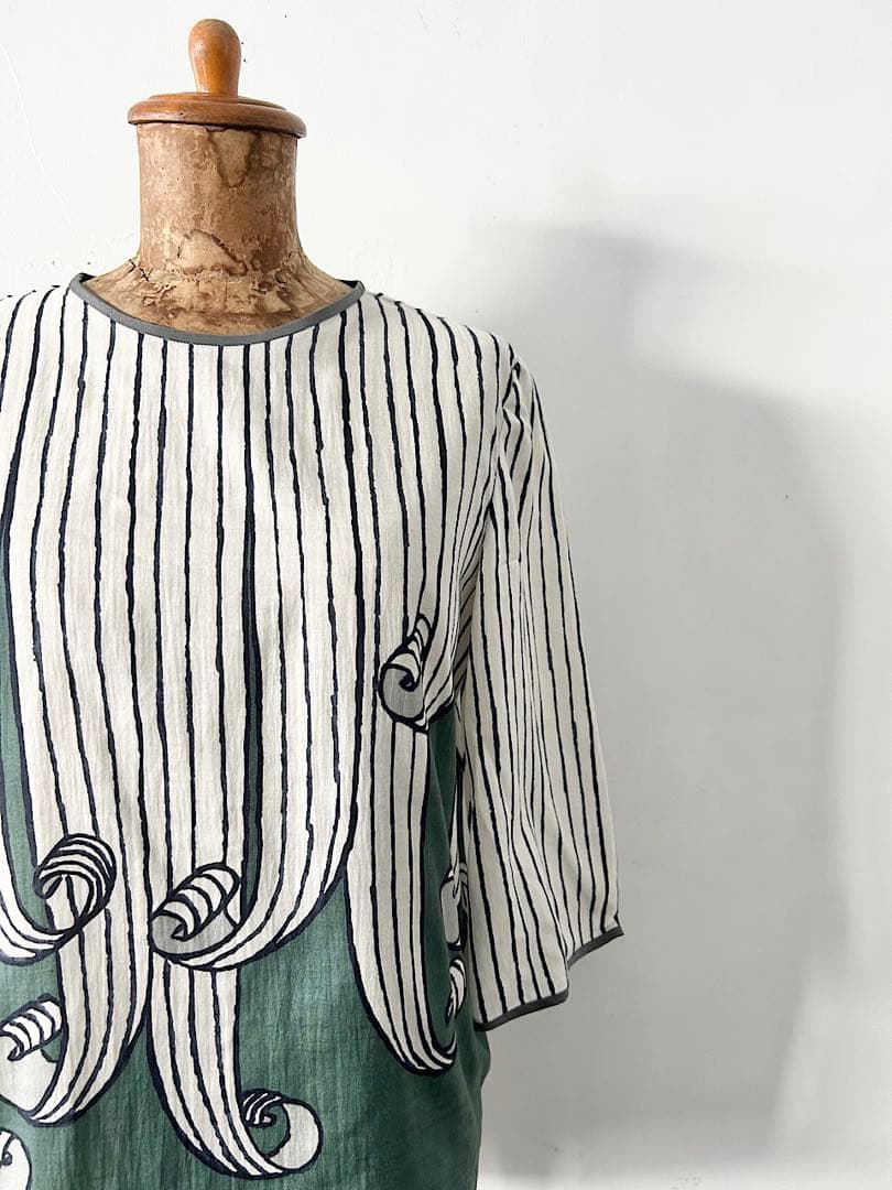 【美品】mina perhonen swing　コットンシルク　ブラウス　限定