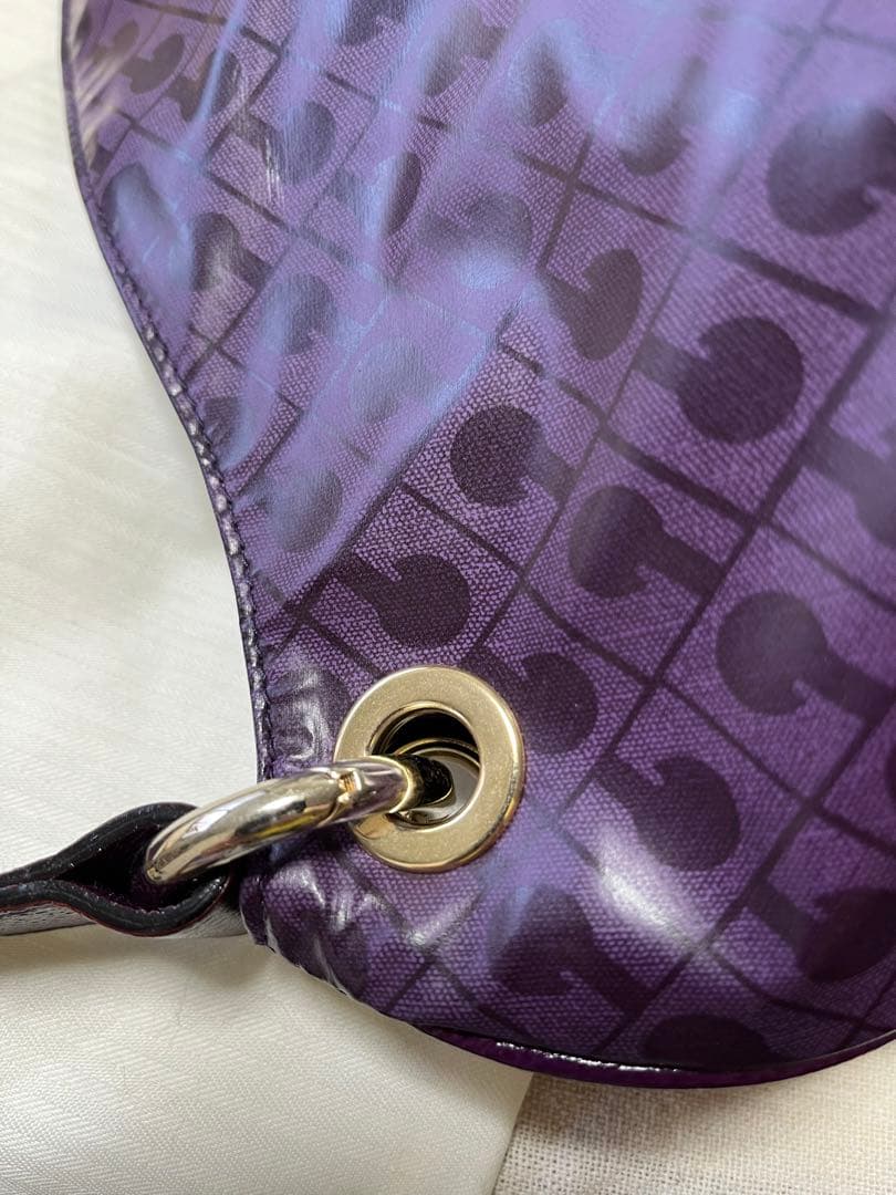 ゲラルディーニ　紫バッグ極美品