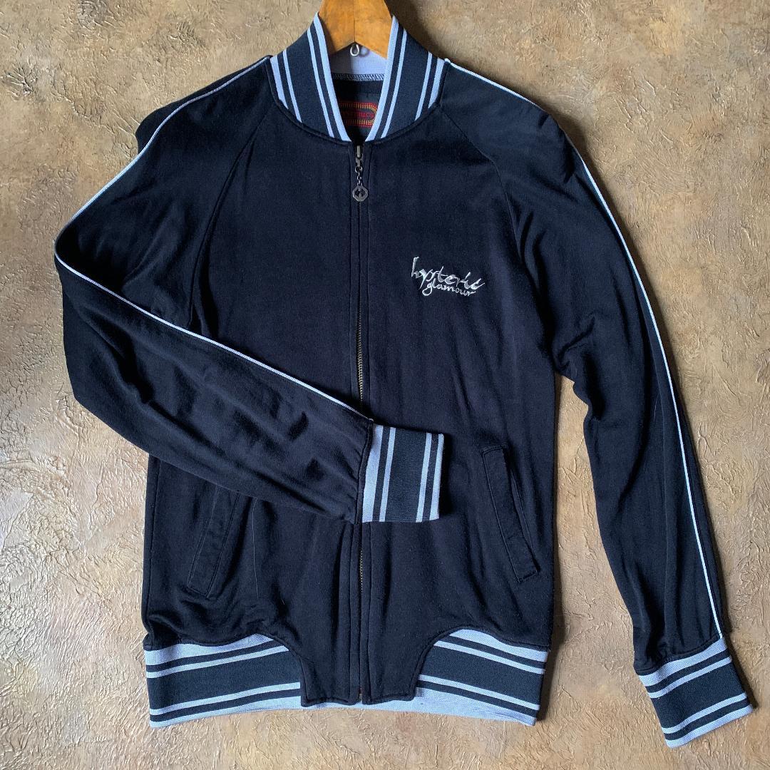 ヒステリックグラマー　レーヨンスカジャン　Fフリー ヒスガールの刺繍ブラック