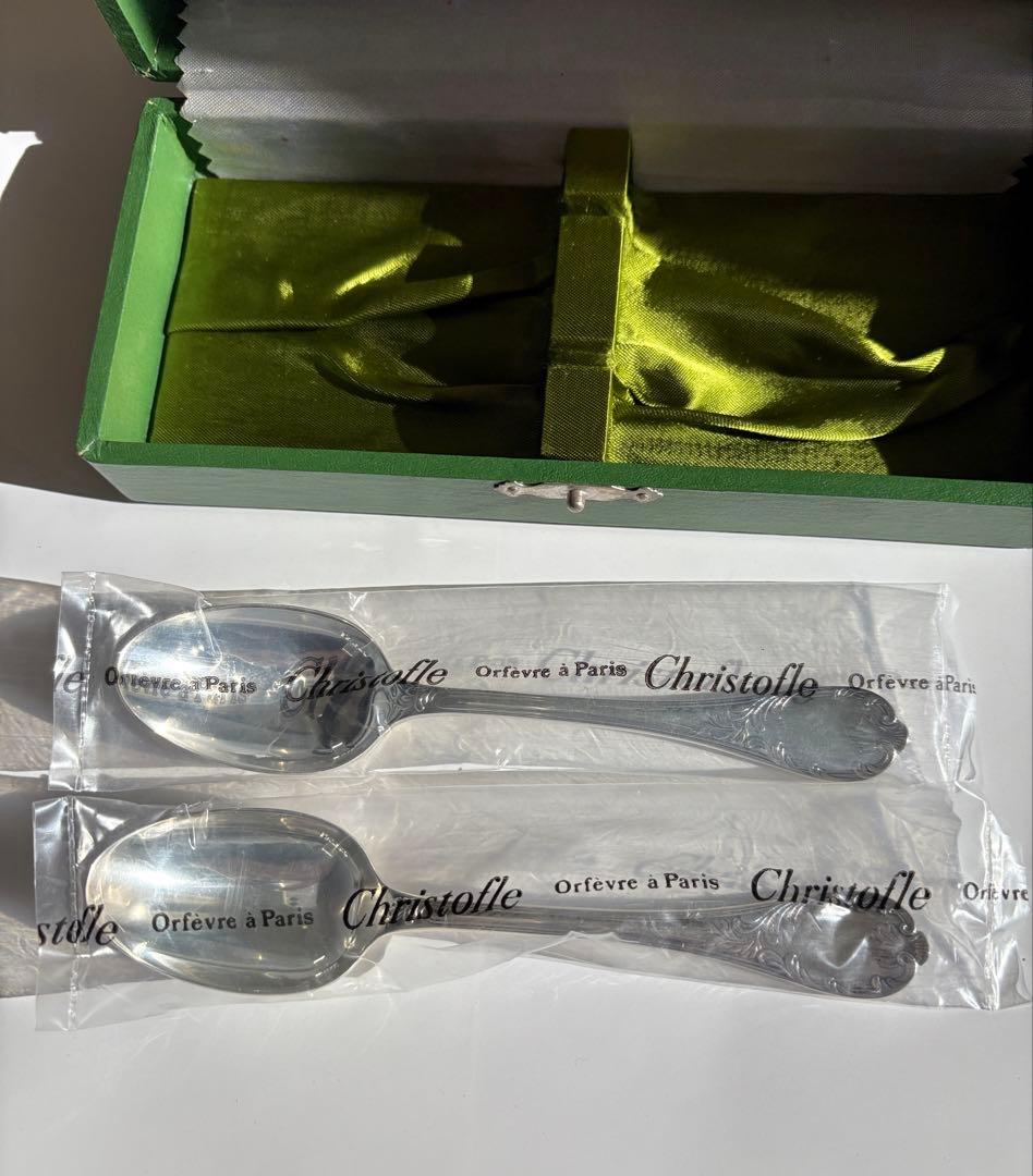 Christofle 未開封　マルリー　コーヒースプーン　専用ボックス付き