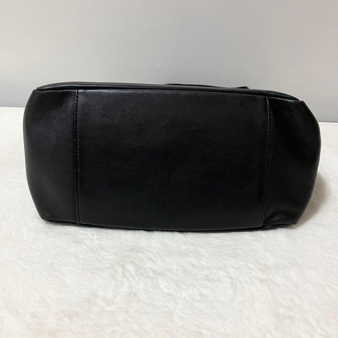 収納袋 Jean Paul Gaultier ワンショルダーバッグ 黒 革 A4