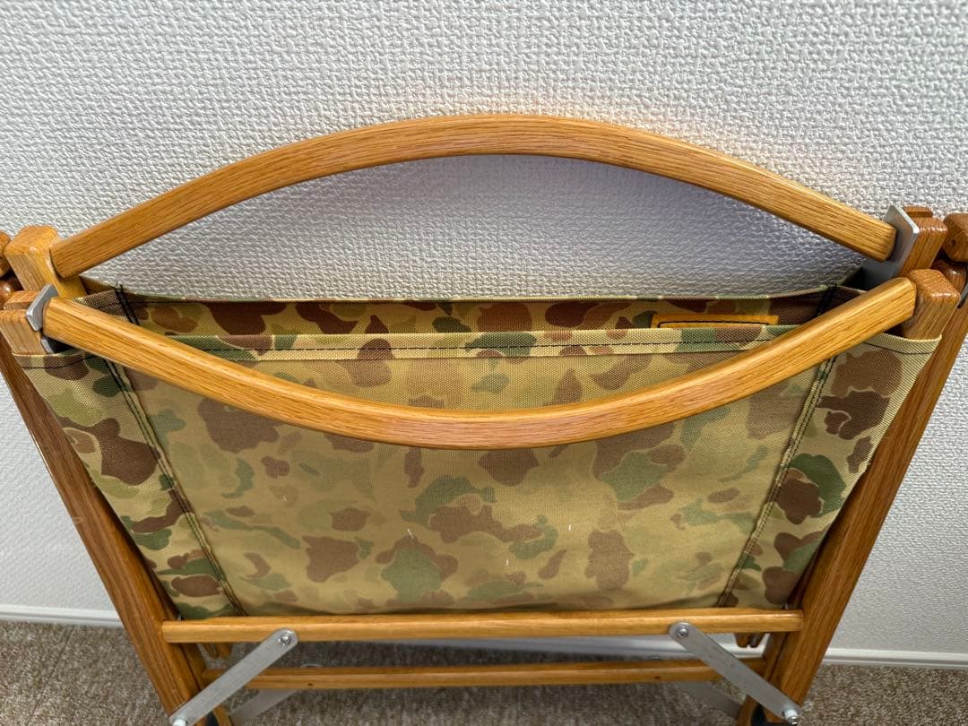 ネイタルデザイン　カーミットチェア　カモ柄　刻印入
