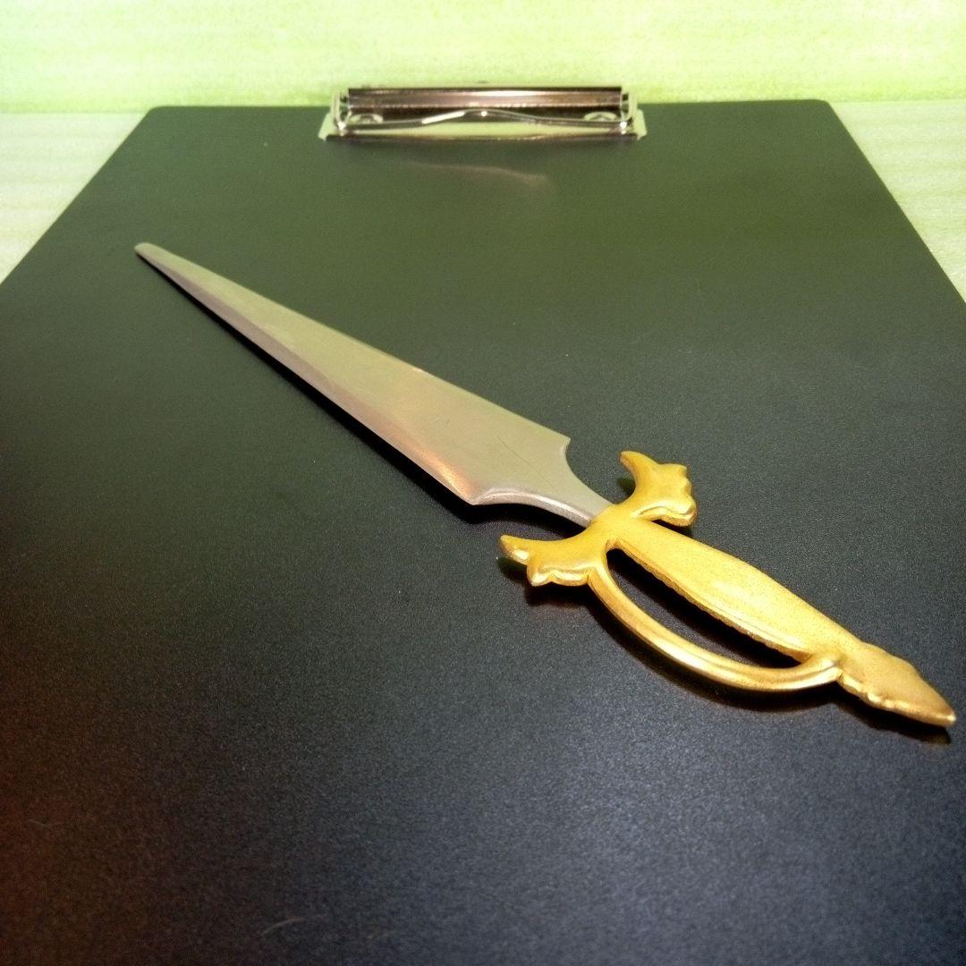 剣デザイン　ペーパーナイフ　paper knife　tape　インテリア　レア