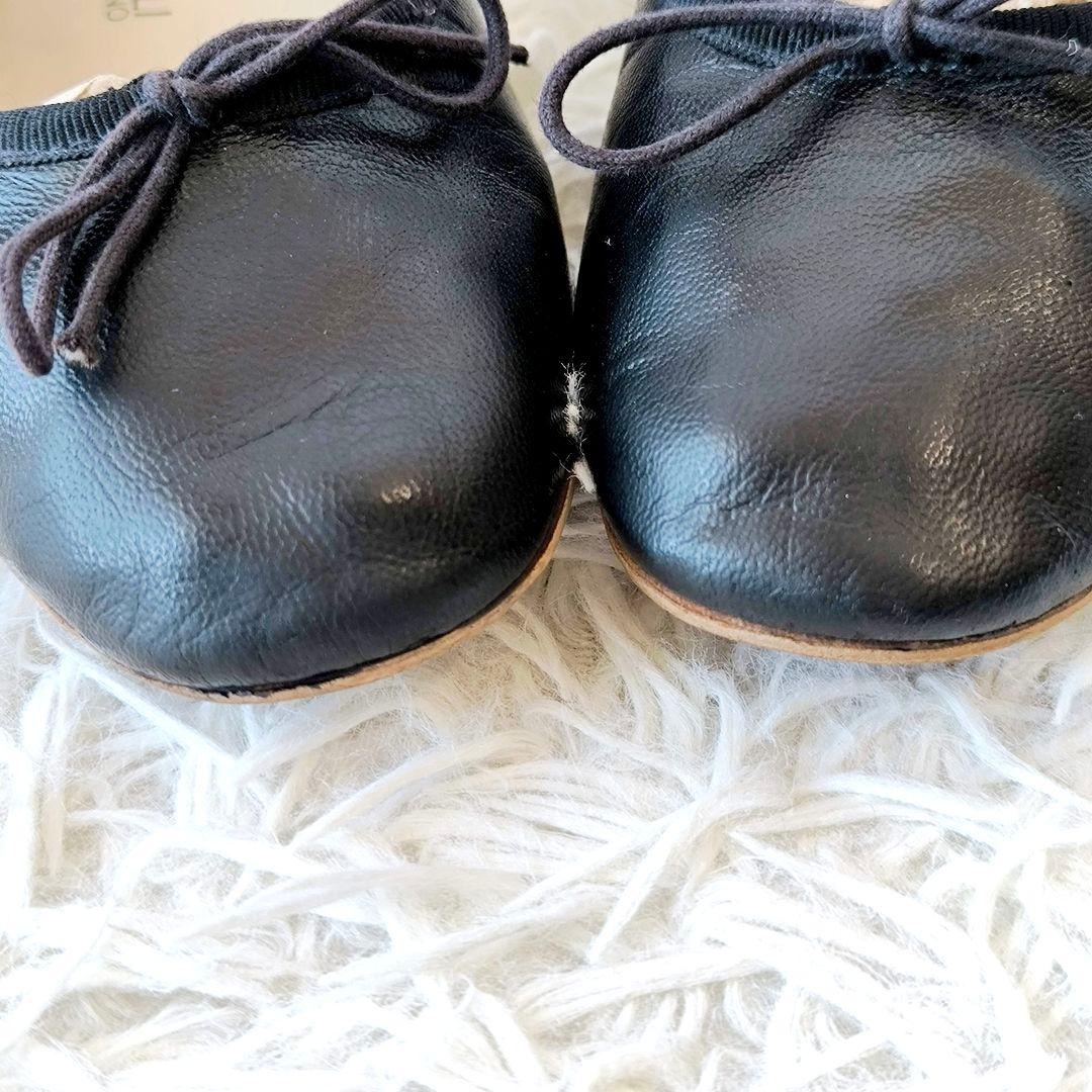 【美品】E.PORSELLI バレエシューズ plage別注 ポルセリ ブラック