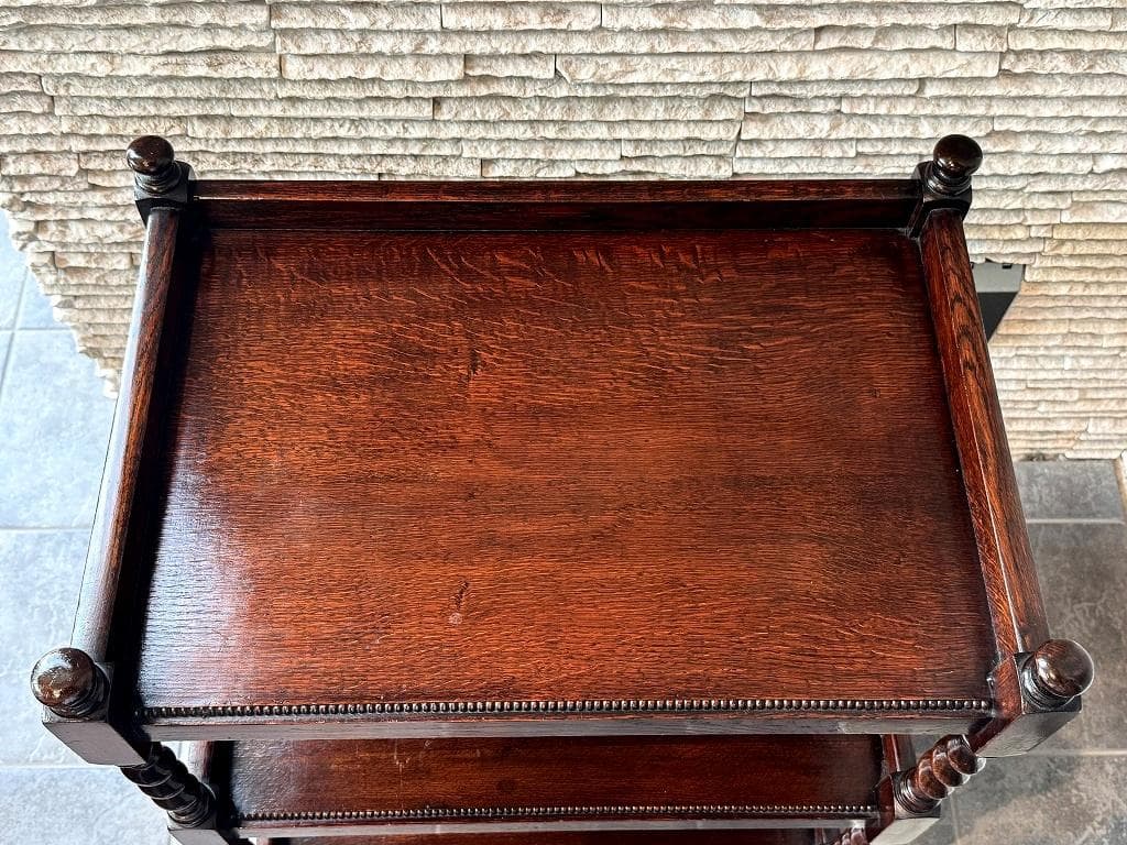 売約済み　英国　アンティーク トローリー メンテナンス済み　オーク材 ワゴン