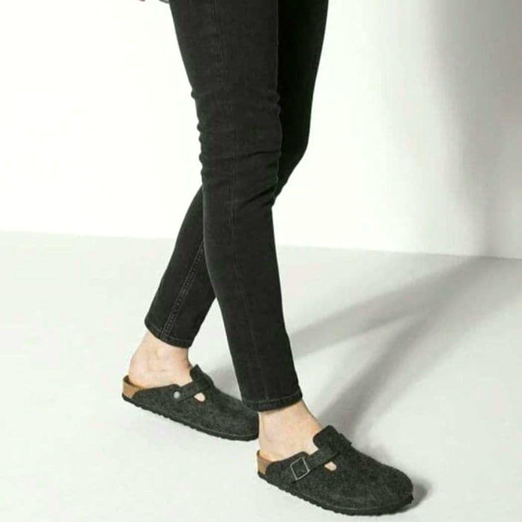 極美品◆ビルケンシュトック　ボストン　フェルト　35　BIRKENSTOCK