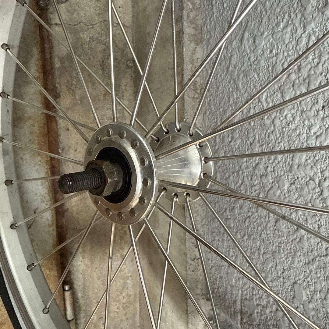 ブロンプトン　シルバーアルミホイール