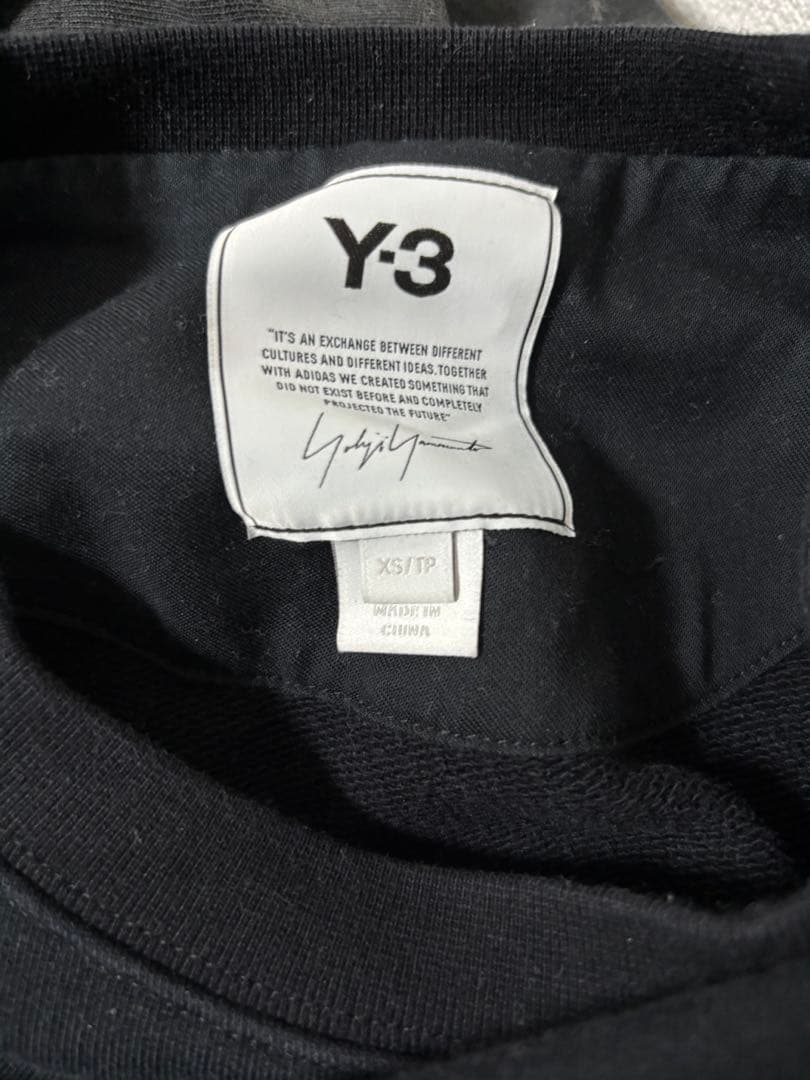 Y-3 ブラック スウェット トレーナー