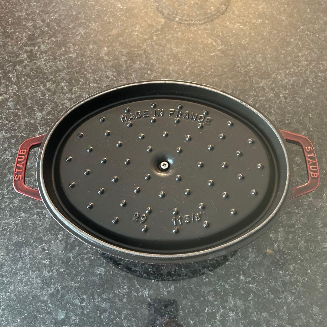 STAUB LA COCOTTE グレナディンレッド オーバル両手鍋29cm