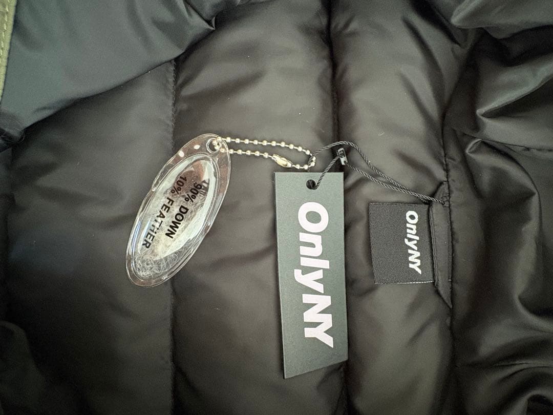 OnlyNY フード付きダウンジャケット オリーブドラブ