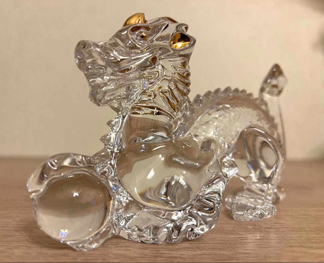 Baccarat バカラ　干支 ドラゴン　ゴールド　金彩　龍　未使用美品