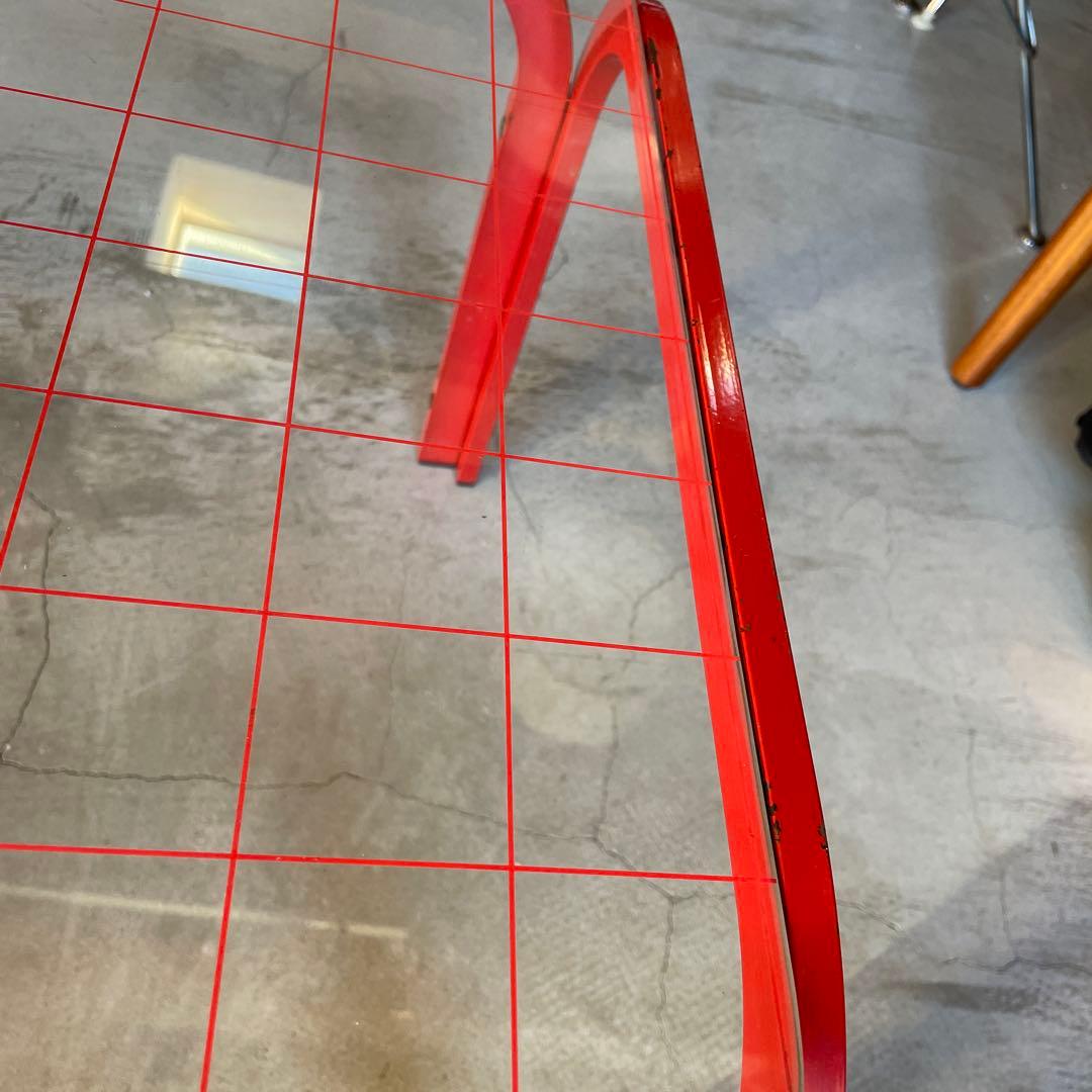 ガラステーブル　ミッドセンチュリー　80's 昭和レトロ