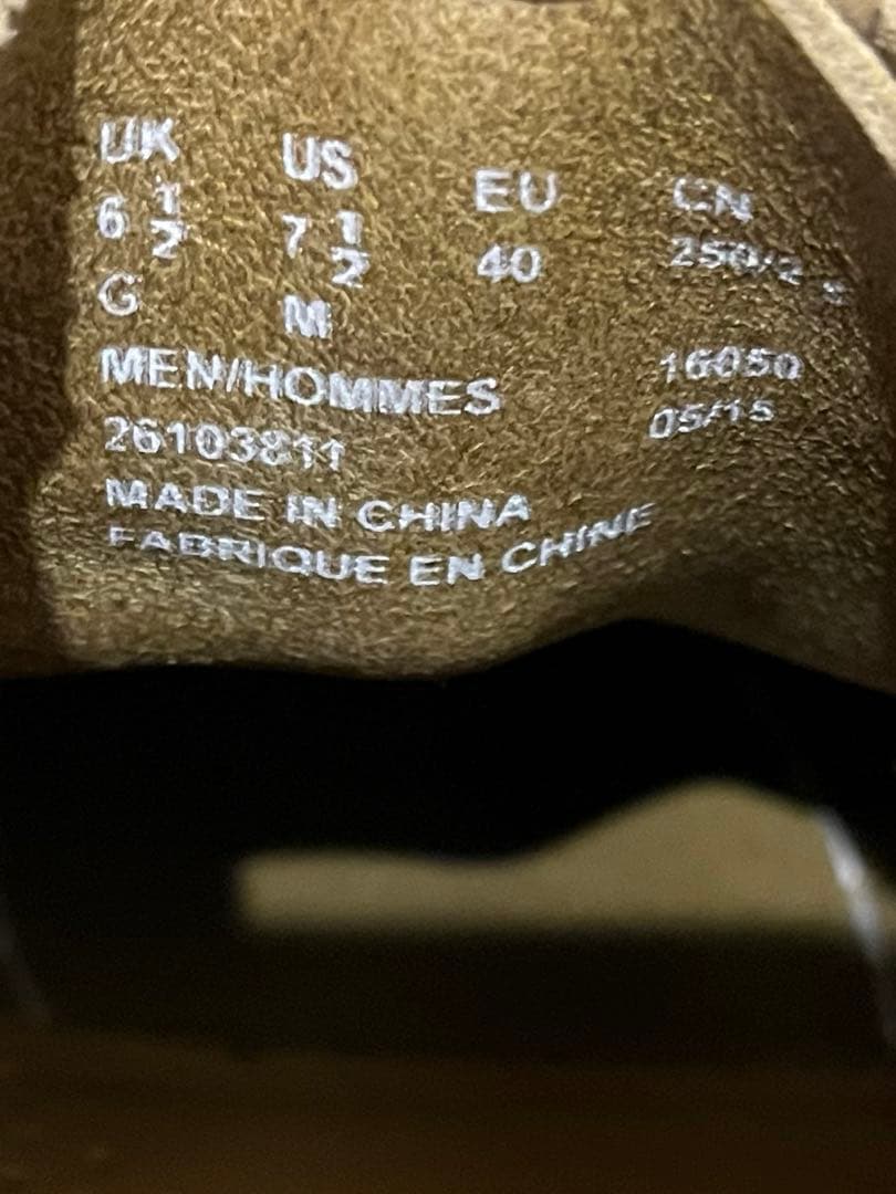 クラークス　レースアップシューズ ワラビーブーツ メープルスエード