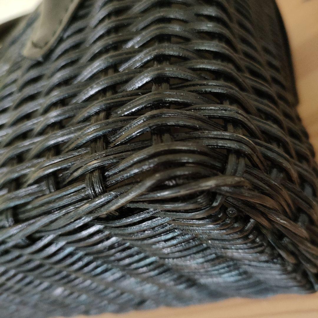 GRACE CONTINENTAL カービングトライブス　カゴバッグ 黒