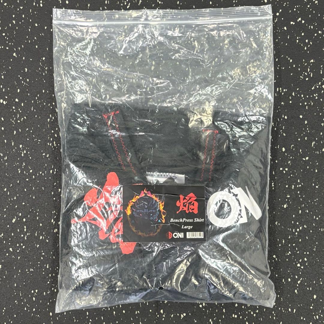 ベンチシャツ　ベンチプレス　ONI 焔　Lサイズ②