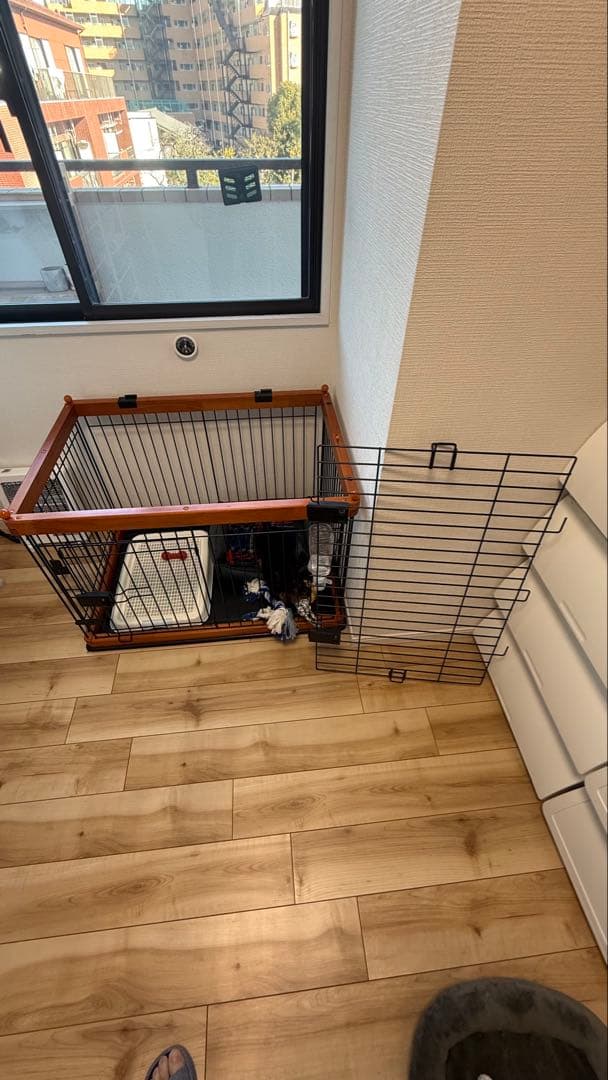 犬用ケージ 小型中型犬用 上部開閉式