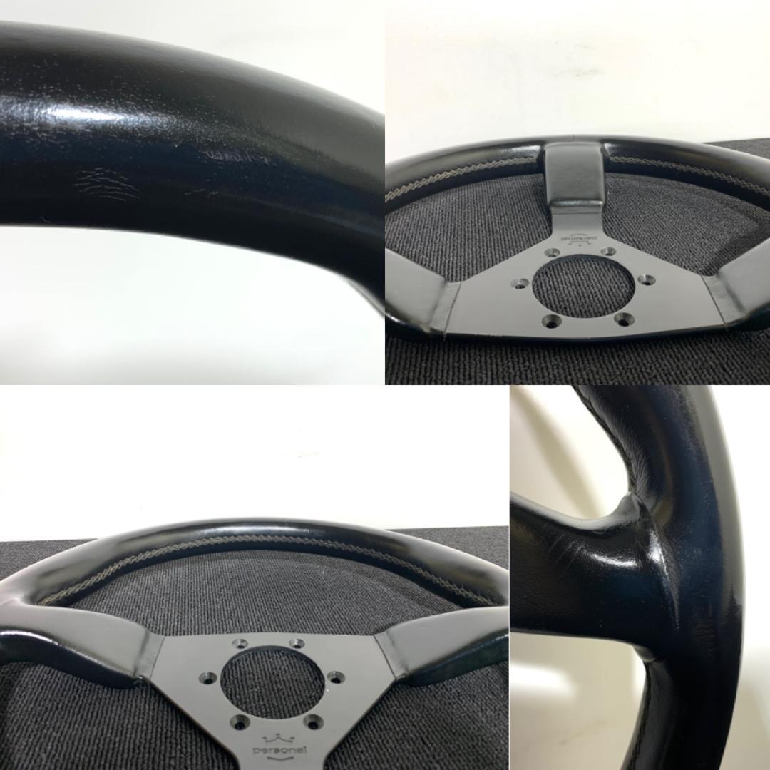 パーソナル グリンタ ステアリング 35Φ ブラック レザー 美品 希少