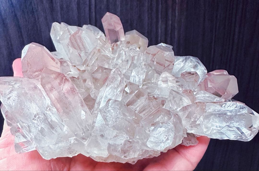 爆レア❗️高透明度❗浄化❗️超強いパワーキラキラ☆ヒマラヤクラスター天然石A1314