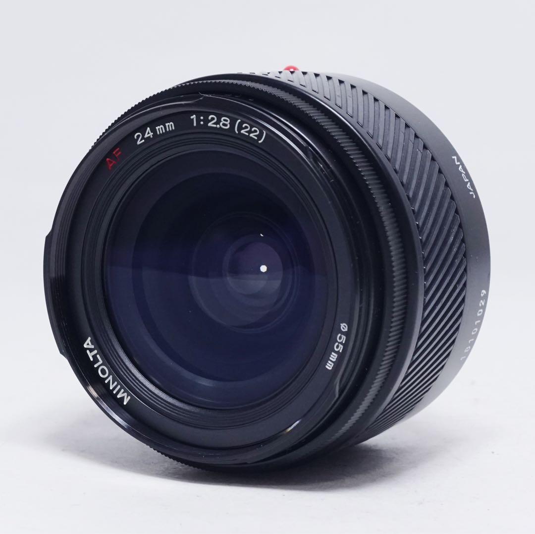 極美品 Minolta AF 24mm f2.8 広角 単焦点レンズ
