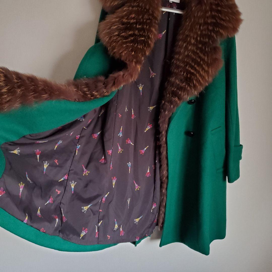 SONIARYKIEL ソニアリキエル　ウールコート 美品 リアルファー　毛皮