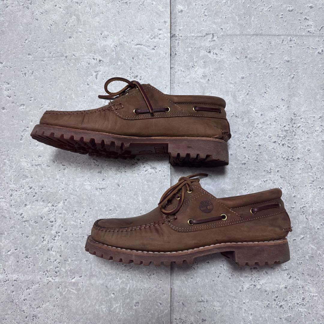 【定番】 ティンバーランド モカシンシューズ スリーアイ ブラウン 26cm