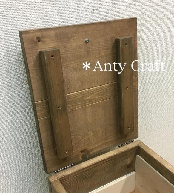 【NEW】【引取可能】30L対応ゴミ箱 ハンドメイドアンティーク風ダストボックス