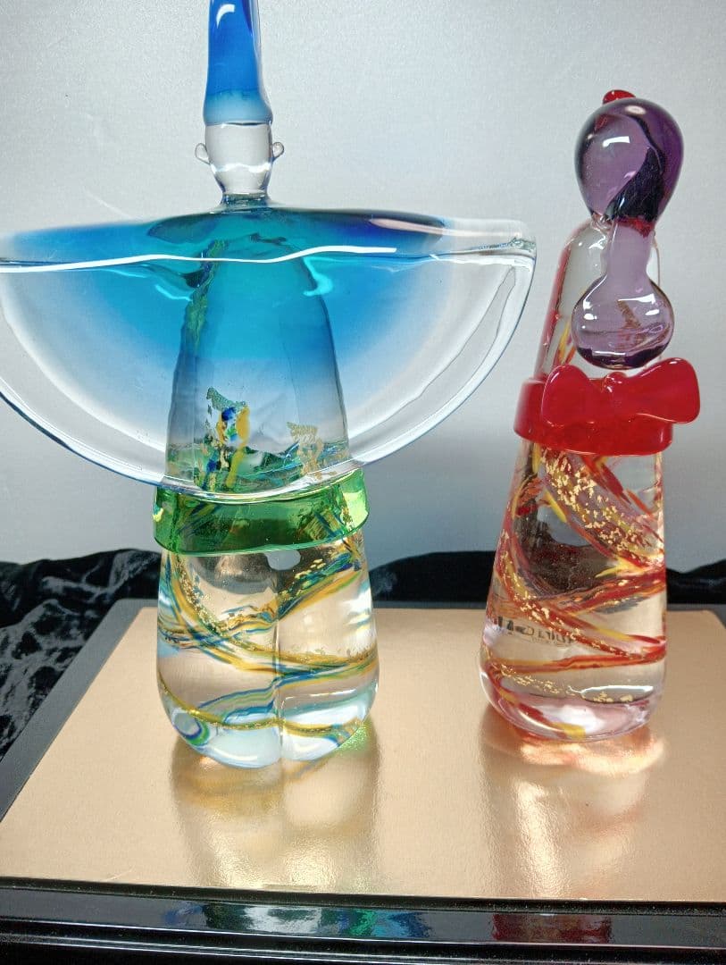 マルティグラス雛人形 2体セット