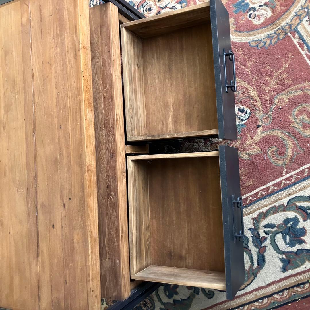 ディーボディ フェルム インダストリアル アイアン 無垢材 TVボード テレビ台