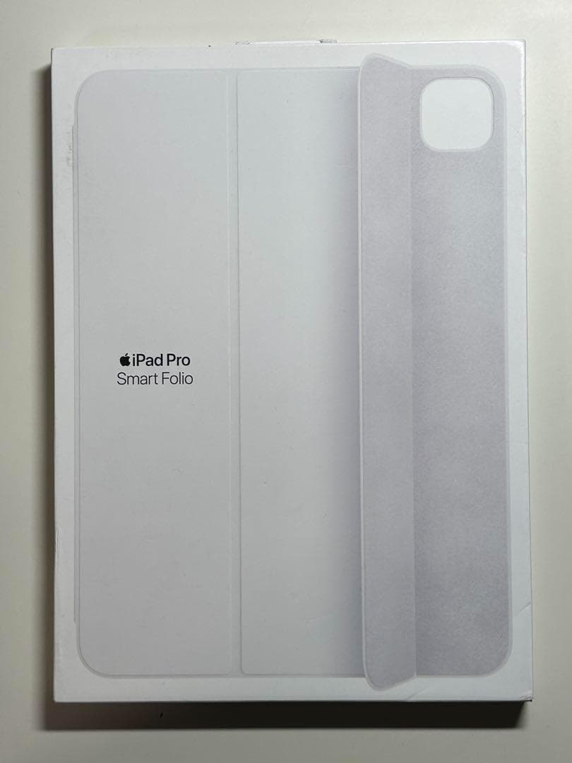 【新品】11インチ iPad Pro用スマートフォリオ・ホワイト①