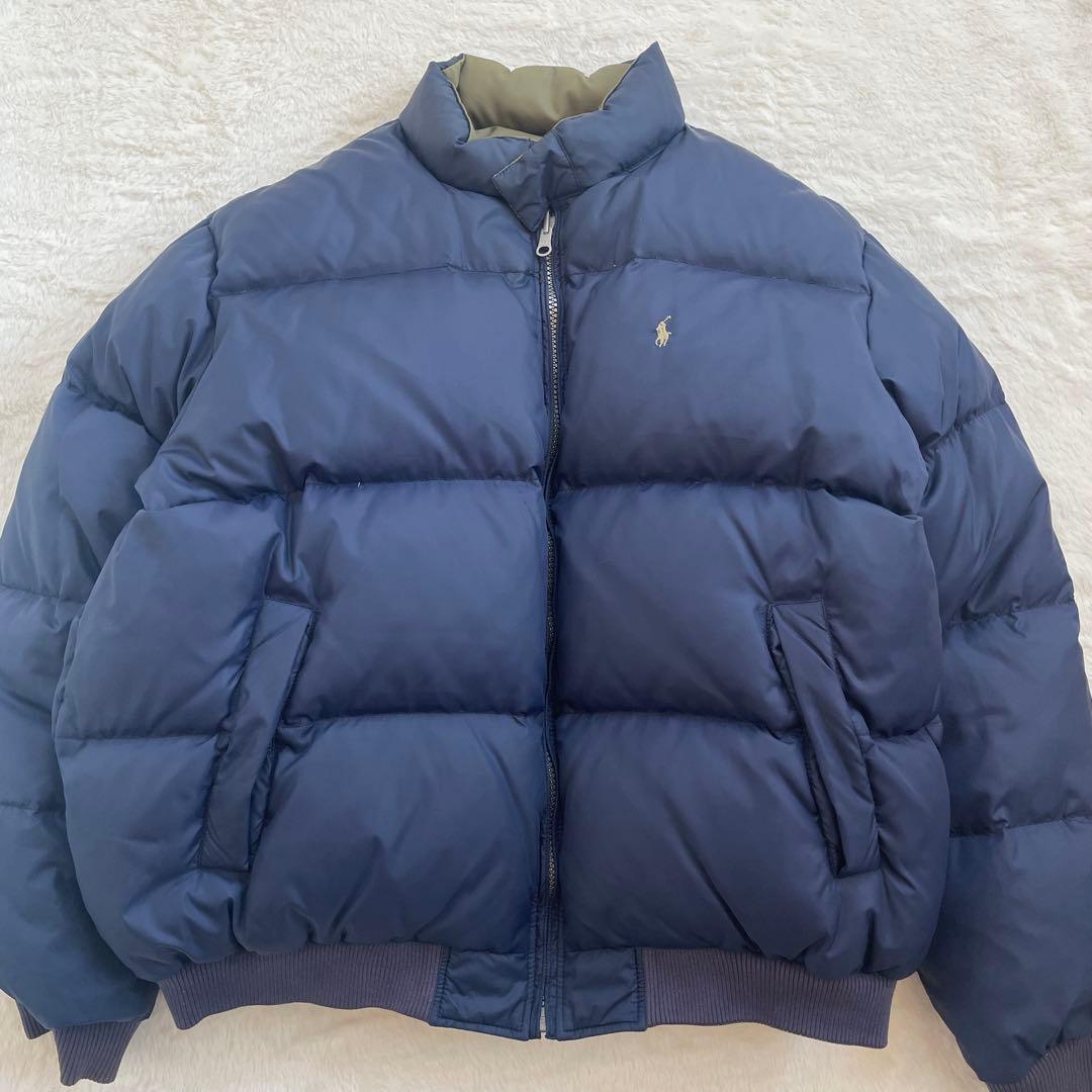 90s＊POLO RALPH LAUREN＊リバーシブルダウンジャケット＊XXL