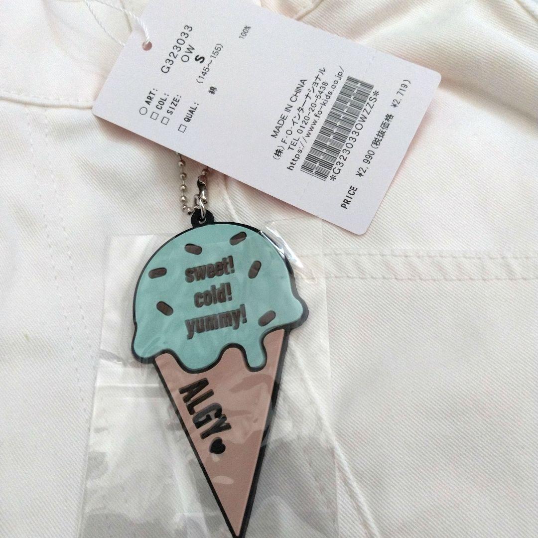 ありなっくま★新品 ピンクラテ★接触冷感ワッペンカ－ゴパンツ 160