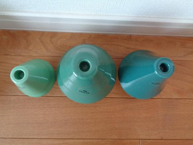 ケーラー　KAHLER アヴェント　キャンドルホルダー3個セット　グリーン