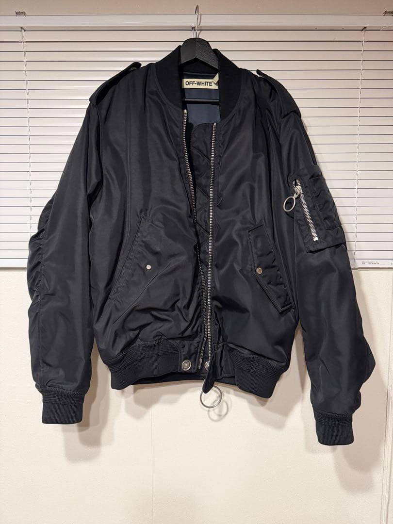 訳あり　正規品オフホワイトボンバージャケット　Sサイズ