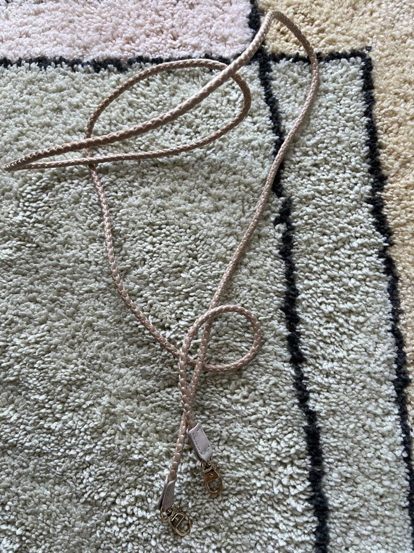 かおるこ様用　キタムラ　ベージュ かごバッグ ホワイトハンドル