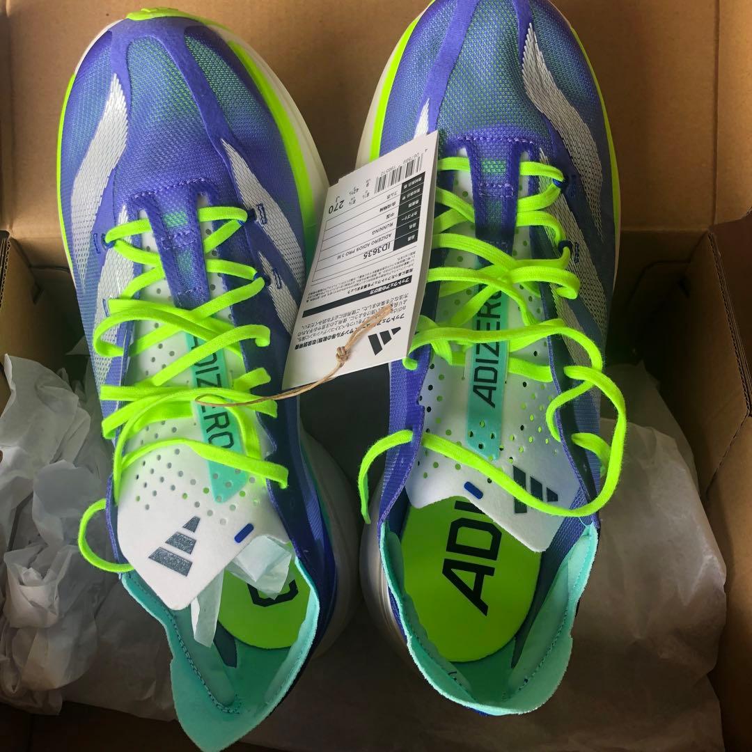 ADIZERO アディオスプロ3 27cm アディダス　新品　未使用