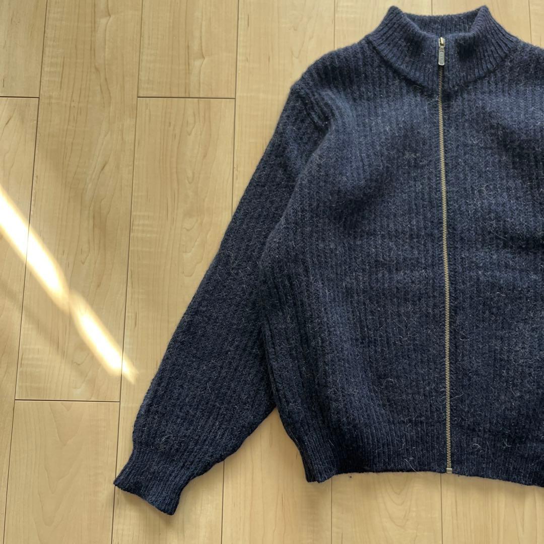 usa製 80s llbeen ドライバーズニット アルパカ混 短丈