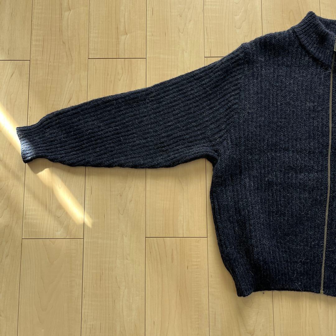 usa製 80s llbeen ドライバーズニット アルパカ混 短丈