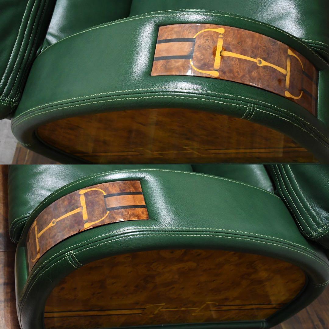 DCC12 フォルミタリア パオロ グッチ 象嵌細工　レザー　1人掛けソファ