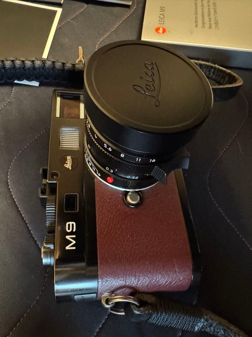 Leica M9ブラックペイント/カスタマイズレザーCCD交換対策済・保証書付