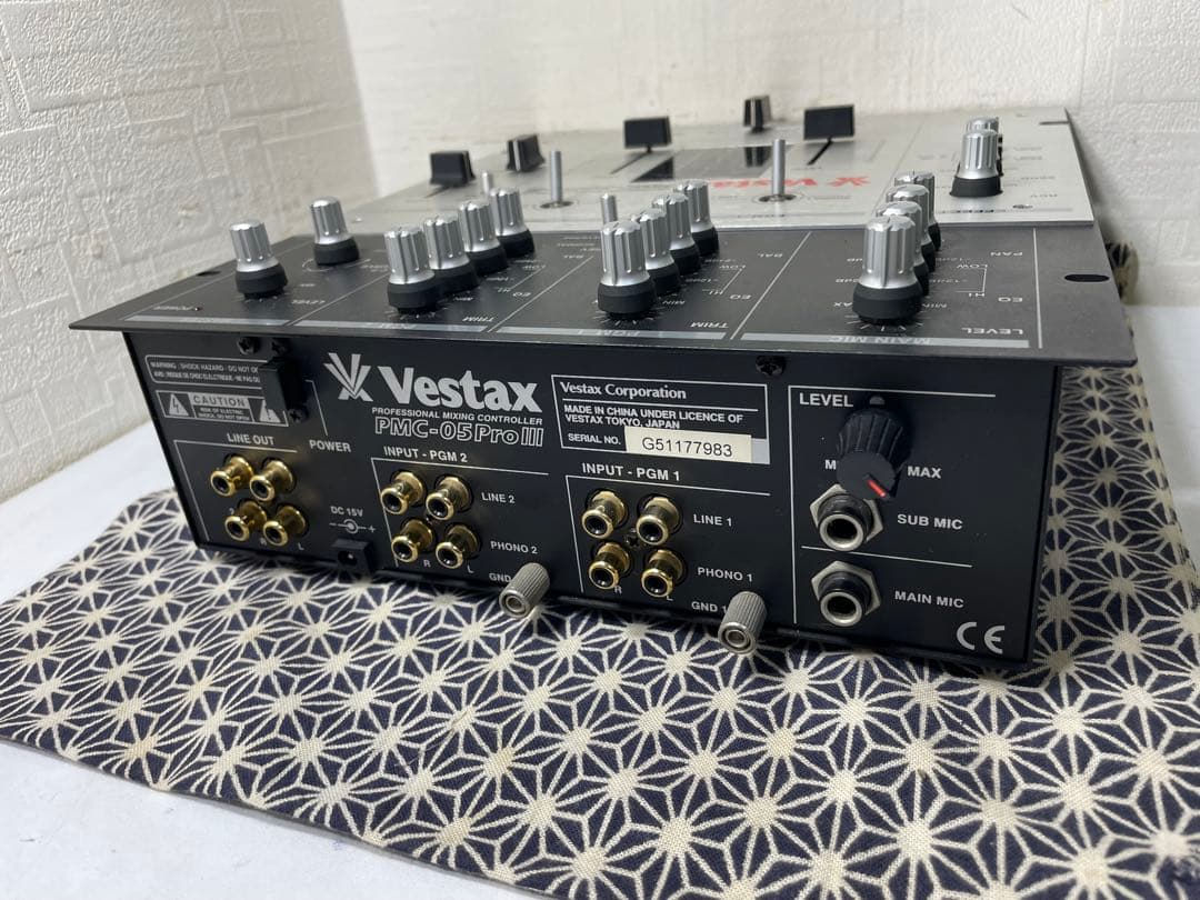 VESTAX ベスタクス　PMC-05ProⅢ フェーダーメンテ　カットラグ