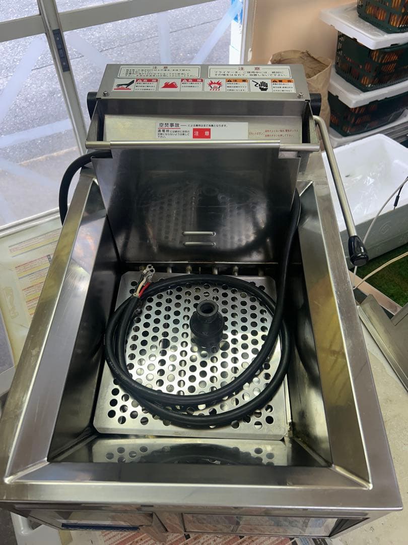【値下げしました】NICHIWA 電気フライヤー 200V 4KW