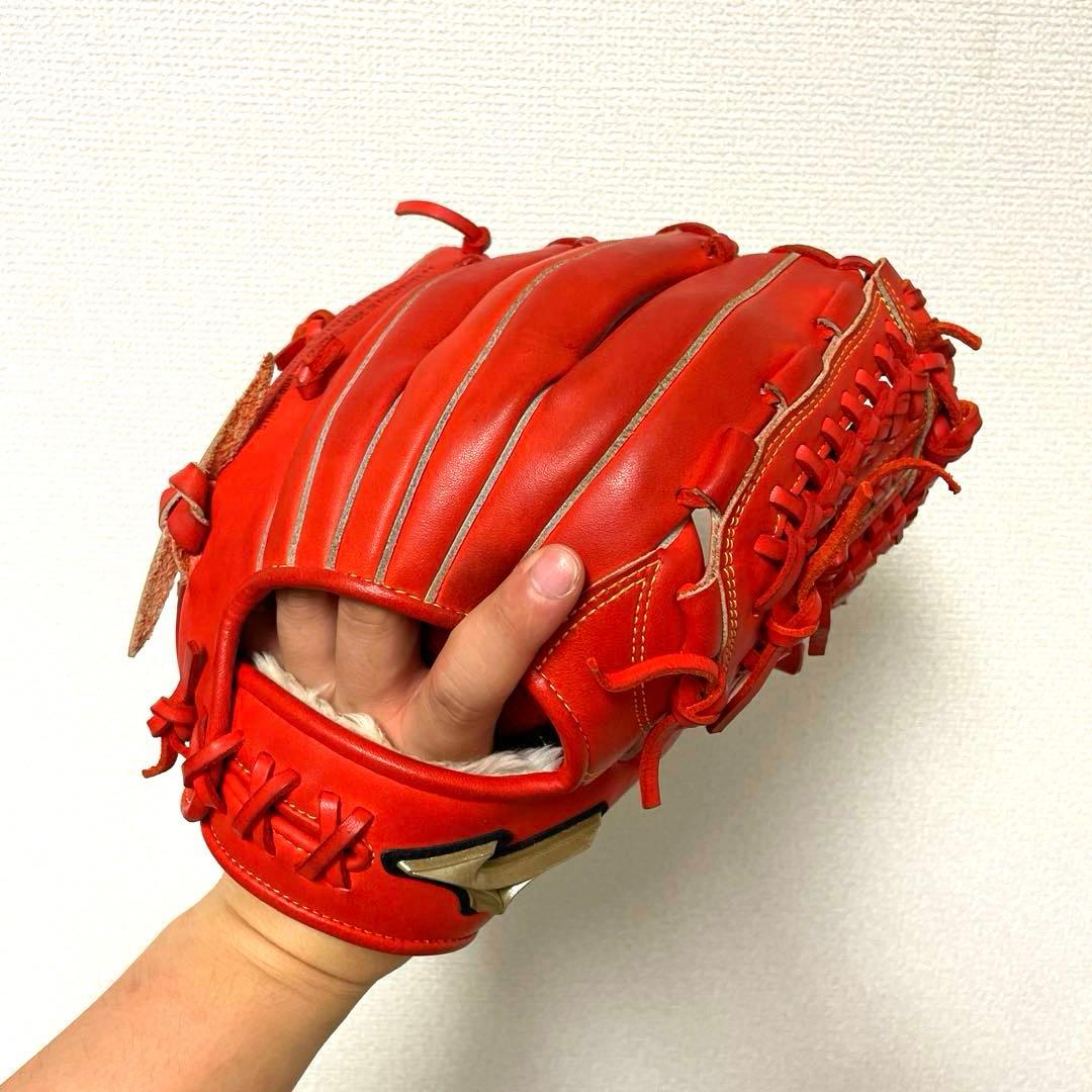 472 ミズノ グローバルエリート 型抜群 極美品 軟式 少年 内野手用グローブ